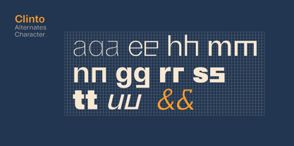 Clinto Font Poster 2