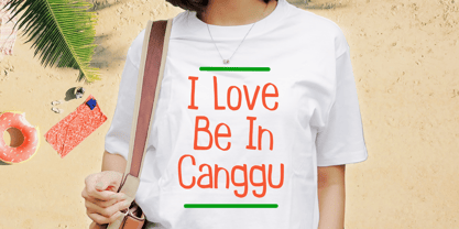 Canggu Beach Font Poster 2