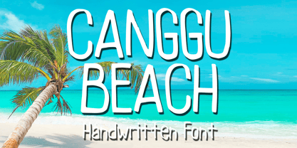 Canggu Beach Font Poster 1