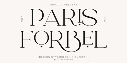 Paris Forbel Font Poster 1