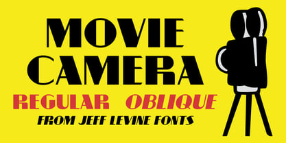 Movie Camera JNL Font Poster 1