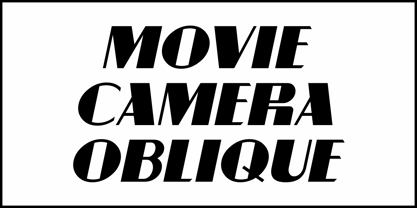 Movie Camera JNL Font Poster 4