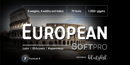 European Soft Pro Font Poster 1