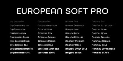 European Soft Pro Font Poster 5