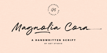 Magnolia Cora Script Fuente Póster 1