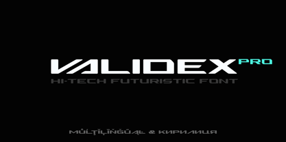 Validex Font Poster 1