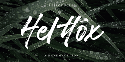 Helttox Brush Font Poster 1