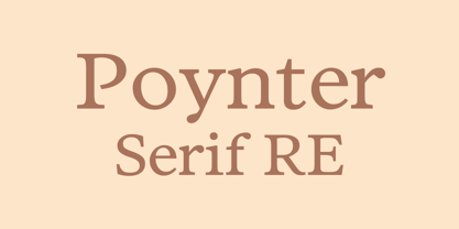 Poynter Serif RE Font Poster 1