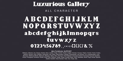 Luxurious Gallery Font Poster 8