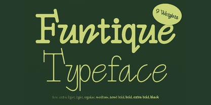 Funtique Typeface Police Poster 1