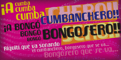 Cumbanchera Font Poster 3