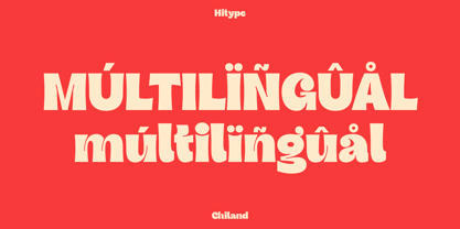 Chiland Font Poster 10