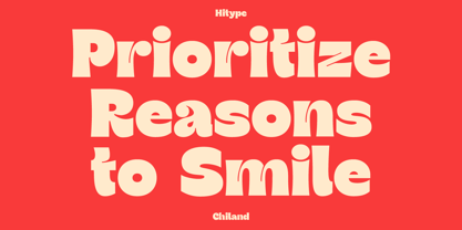Chiland Font Poster 4