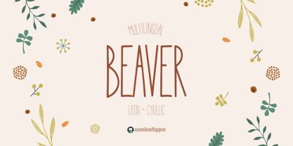 Beaver Font Poster 10