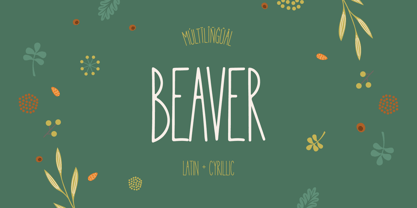 Beaver Font Poster 1