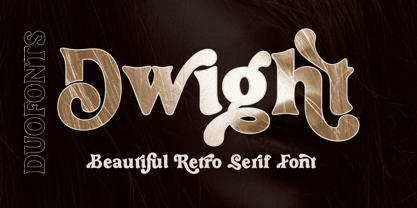 Dwight Font Poster 1