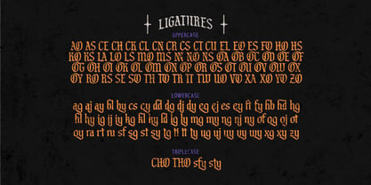 Black Chorola Font Poster 14