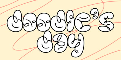 Scrouble Outline Font Poster 2