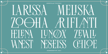 Konstella Font Poster 2