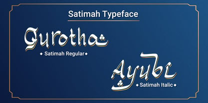 Satimah Font Poster 8