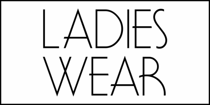 Ladies Wear JNL Font Poster 2