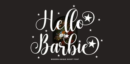 Hello Barbie Font Poster 1