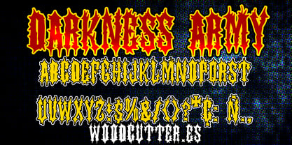 Darkness Army Font Poster 3