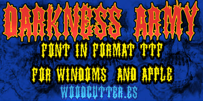 Darkness Army Font Poster 5