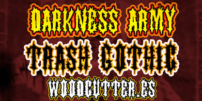 Darkness Army Font Poster 1