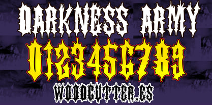 Darkness Army Font Poster 6