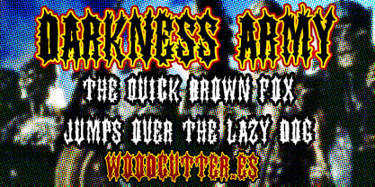 Darkness Army Font Poster 2