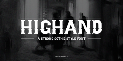 Highand Font Poster 1