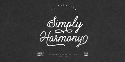 Simply Harmony Font Poster 6