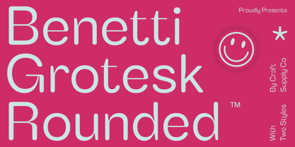 Benetti Grotesk Rounded Fuente Póster 1