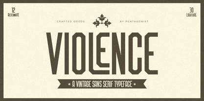 Violence PS Font Poster 1