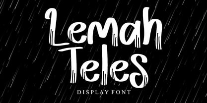 Lemah Teles Font Poster 1