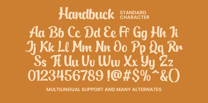 Handbuck Font Poster 3