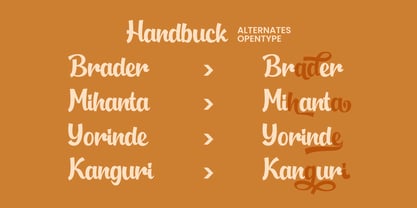 Handbuck Font Poster 4