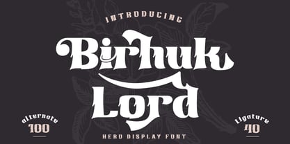 Birhuk Lord Font Poster 1