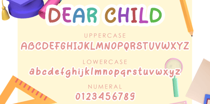 Dear Child Font Poster 5