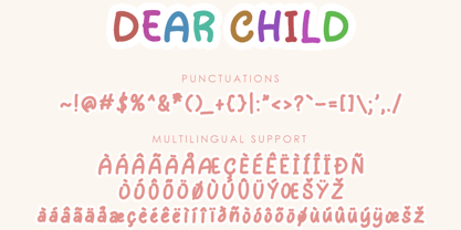 Dear Child Font Poster 6