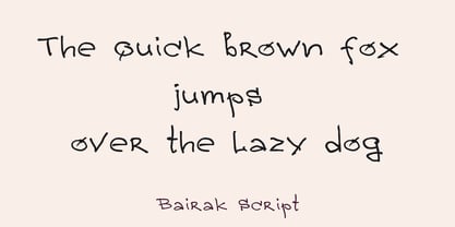 Bairak Script Font Poster 2