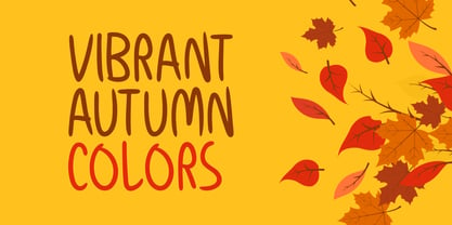 Autumnal Font Poster 4