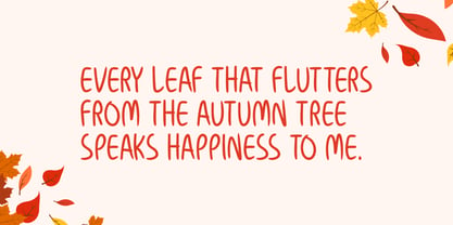 Autumnal Font Poster 3