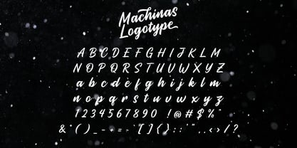 Machinas Typeface Font Poster 5