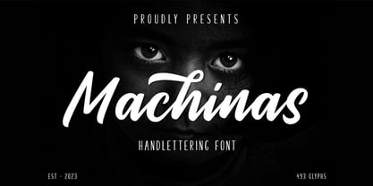 Machinas Typeface Font Poster 1