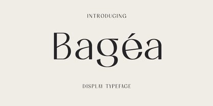 Bagea Font Poster 1