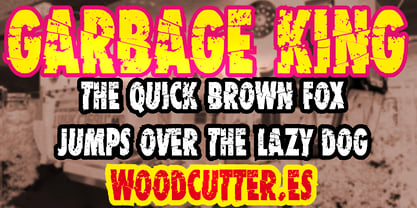 Garbage King Font Poster 2