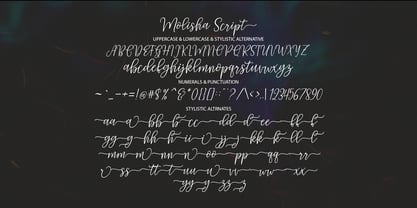 Molisha Script Fuente Póster 7