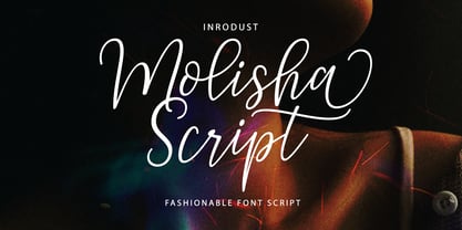 Molisha Script Font Poster 1